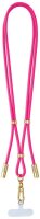 Intenso Charging Lanyard Handykette Ladekabel neon pink, Kabellänge: 1,65 m, 60 Watt