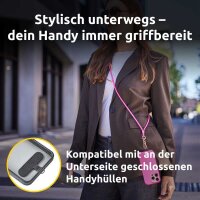 Intenso Charging Lanyard Handykette Ladekabel neon pink, Kabellänge: 1,65 m, 60 Watt