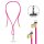 Intenso Charging Lanyard Handykette Ladekabel neon pink, Kabellänge: 1,65 m, 60 Watt