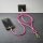Intenso Charging Lanyard Handykette Ladekabel neon pink, Kabellänge: 1,65 m, 60 Watt