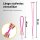 Intenso Charging Lanyard Handykette Ladekabel neon pink, Kabellänge: 1,65 m, 60 Watt