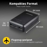 Intenso B10000 Powerbank 10.000 mAh schwarz