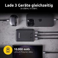 Intenso B10000 Powerbank 10.000 mAh schwarz