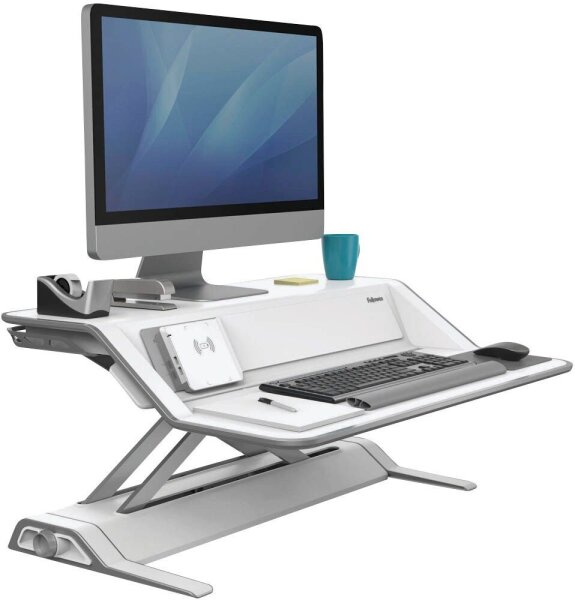 Fellowes Monitorständer Lotus DX Sitz-Steh Workstation weiß