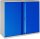 phoenix Stahlschrank SCL0891GBK grau, blau 1 Fachboden 91,5 x 37,0 x 83,0 cm, zerlegt