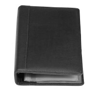 Alassio Visitenkarten-Ringbuch schwarz