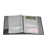 Alassio Visitenkarten-Ringbuch schwarz