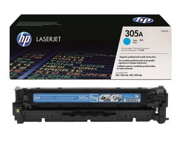 HP 305A (CE411A) cyan Tonerkartusche