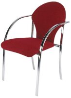 Nowy Styl Besucherstühle VISA CHROM bordeaux Kunststoff, 2 St.