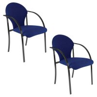 Nowy Styl Besucherstühle VISA BLACK blau Kunststoff,...
