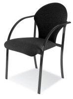 Nowy Styl Besucherstühle VISA BLACK schwarz Kunststoff, 2 St.
