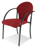 Nowy Styl Besucherstühle VISA BLACK bordeaux Kunststoff, 2 St.