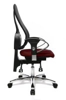 Topstar Bürostuhl Sitness® 15, ST19U G27 Stoff rot, Gestell chrom