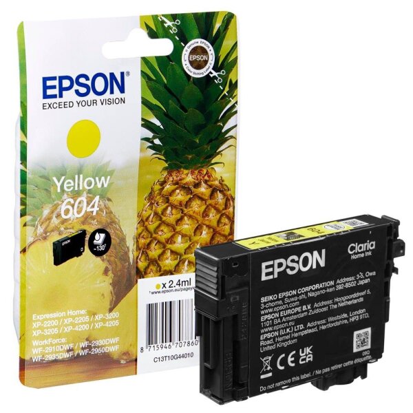 EPSON 604/T10G44 (Ananas) gelb Druckerpatrone