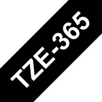 brother Schriftband TZe-365 TZE365, 36 mm, weiß auf schwarz, 1 St.