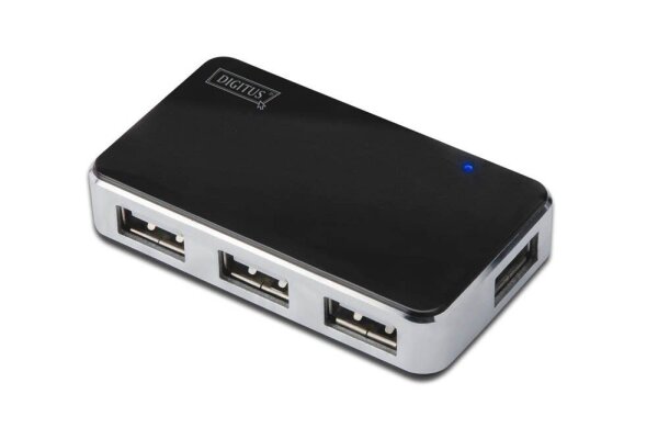 DIGITUS USB-Hub 4-fach schwarz