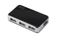 DIGITUS USB-Hub 4-fach schwarz