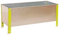 Simonrack Hochbeet SIMONGARDEN URBAN KID Metall silber, grün rechteckig 120,0 x 60,0 x 41,0 cm, 1 St.