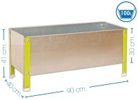Simonrack Hochbeet SIMONGARDEN URBAN KID Metall silber,...