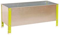 Simonrack Hochbeet SIMONGARDEN URBAN KID Metall silber, grün rechteckig 90,0 x 40,0 x 41,0 cm, 1 St.