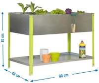 Simonrack Hochbeet SIMONGARDEN URBAN TOP Metall silber,...