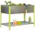 Simonrack Hochbeet SIMONGARDEN URBAN TOP Metall silber, grün rechteckig 90,0 x 40,0 x 85,0 cm, 1 St.