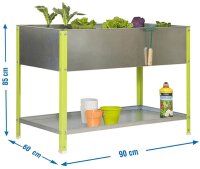 Simonrack Hochbeet SIMONGARDEN URBAN TOP Metall silber,...
