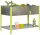 Simonrack Hochbeet SIMONGARDEN URBAN TOP Metall silber, grün rechteckig 120,0 x 60,0 x 85,0 cm, 1 St.