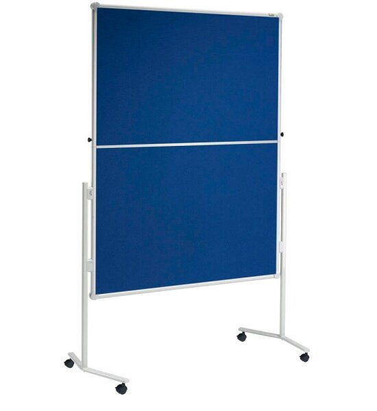 MAUL Moderationswand professionell, klappbar 120,0 x 150,0 cm blau