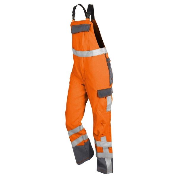 KÜBLER® unisex Warnschutz-Latzhose PSA SAFETY X7 warnorange, anthrazit Größe 94