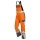 KÜBLER® unisex Warnschutz-Latzhose PSA SAFETY X7 warnorange, anthrazit Größe 110
