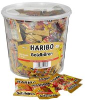 HARIBO Goldbären Minibeutel Fruchtgummi 1,0 kg, 100 St.