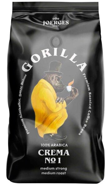 GORILLA Espresso Crema No. 1 Kaffeebohnen, Arabicabohnen 1 kg