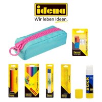 Idena Schlampermäppchen befüllt türkis...