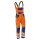 KÜBLER® unisex Warnschutz-Latzhose REFLECTIQ orange, kornblau Größe 110