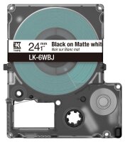 EPSON Schriftband LK LK-6WBJ C53S672064, 24 mm, schwarz auf weiß, 1 St.
