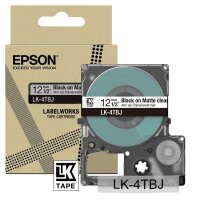 EPSON Schriftband LK LK-4TBJ C53S672065, 12 mm, schwarz...