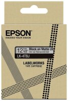 EPSON Schriftband LK LK-4TBJ C53S672065, 12 mm, schwarz...
