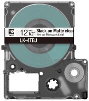 EPSON Schriftband LK LK-4TBJ C53S672065, 12 mm, schwarz auf transparent, 1 St.