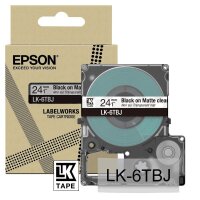 EPSON Schriftband LK LK-6TBJ C53S672067, 24 mm, schwarz...