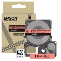 EPSON Schriftband LK LK-4RBJ C53S672071, 12 mm, schwarz...