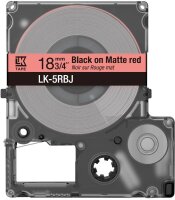 EPSON Schriftband LK LK-5RBJ C53S672072, 18 mm, schwarz auf rot, 1 St.