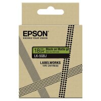 EPSON Schriftband LK LK-5GBJ C53S672078, 18 mm schwarz...