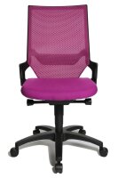 Topstar Bürostuhl Autosynchron®-1, AU1000 T33 Stoff lila, Gestell schwarz