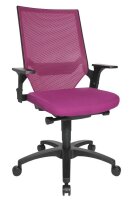 Topstar Bürostuhl Autosynchron®-1, AU1000 T33 Stoff lila, Gestell schwarz