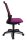 Topstar Bürostuhl Autosynchron®-1, AU1000 T33 Stoff lila, Gestell schwarz