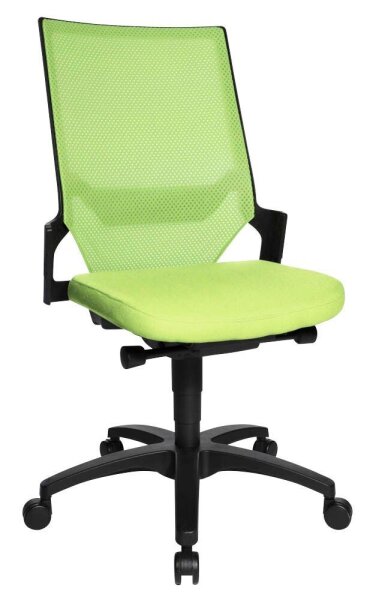 Topstar Bürostuhl Autosynchron®-1, AU1000 T35 Stoff grün, Gestell schwarz