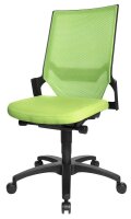Topstar Bürostuhl Autosynchron®-1, AU1000 T35 Stoff grün, Gestell schwarz