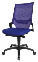 Topstar Bürostuhl Autosynchron®-1, AU1000 T38 Stoff blau, Gestell schwarz