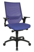 Topstar Bürostuhl Autosynchron®-1, AU1000 T38 Stoff blau, Gestell schwarz
